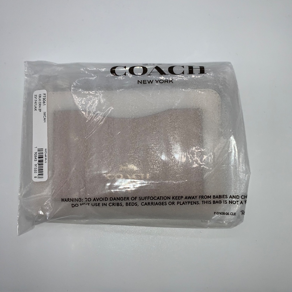 Coach Color Block Corner Zip Wristlet - Picture 5 of 7